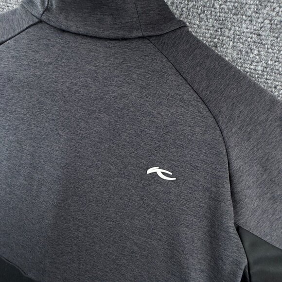 KJUS Marlene Zip Jacket Gray Logo Pockets Stretch Active Performance Large 40 - Picture 15 of 16